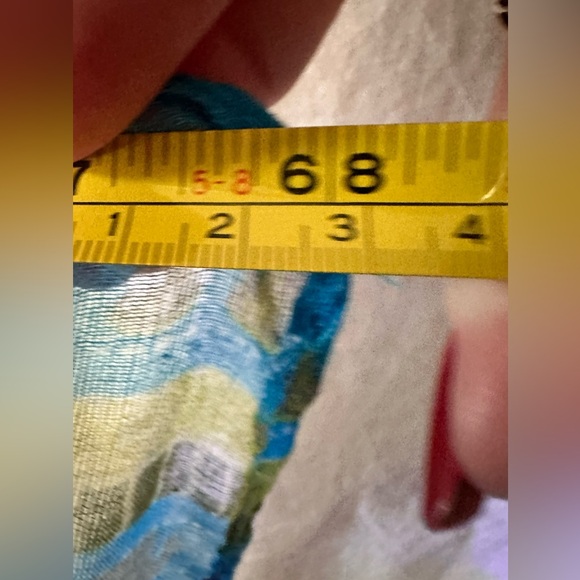 VINTAGE Elephant Blue Sheer Wrap/Scarf/Sarong - Picture 10 of 10